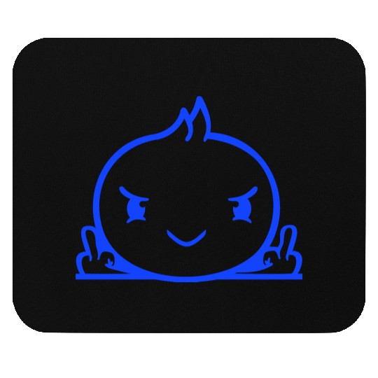 Bird Evil Middle Finger Show Bad Boy Behind Fence Mouse Pads