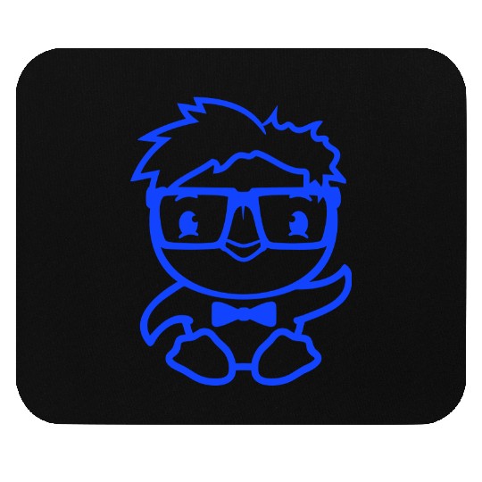 Duck Nerd Geek Smart Horn-Rimmed Glasses Greeting Mouse Pads