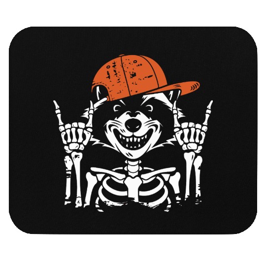 Rocker Raccoon Bones Mouse Pads
