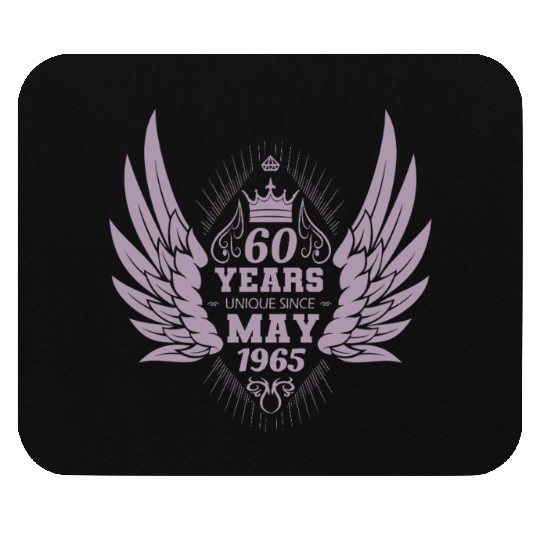 60th birthday angel wings unique since May 1965 Mouse Pads