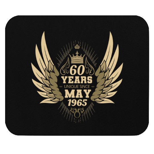 60th birthday angel wings unique since May 1965 Mouse Pads