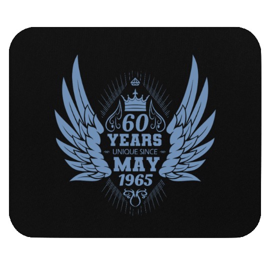 60th birthday angel wings unique since May 1965 Mouse Pads