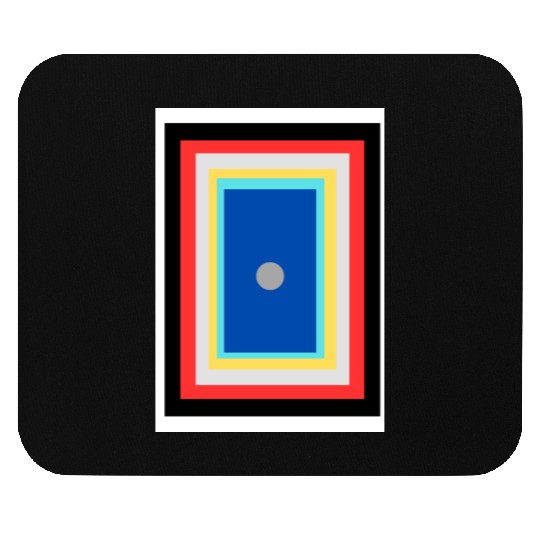 White Minimalist Line Doodles Creative Page Bor Mouse Pads