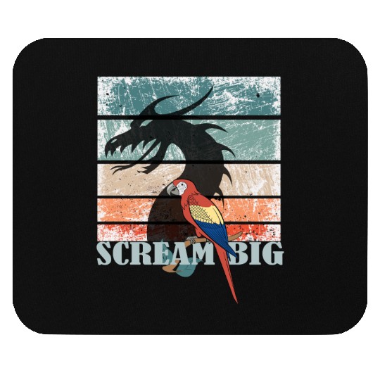 Scream Big Parrot Dragon Fusion Mouse Pads