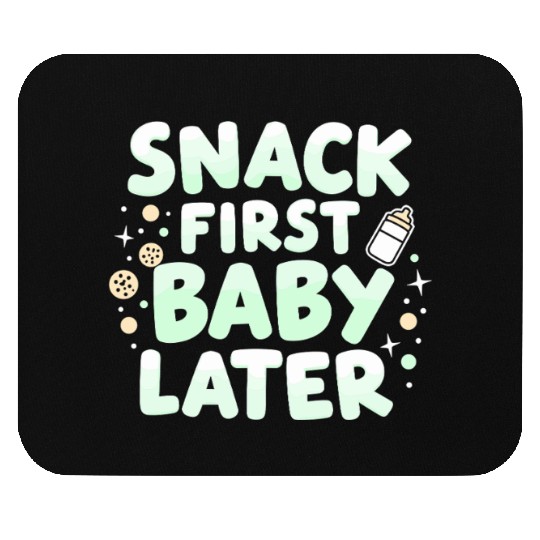 Pregnancy Cravings Funny Maternity Food Baby Bump Mouse Pads