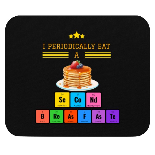 Funny Periodic Table Pancake Science Humor Mouse Pads