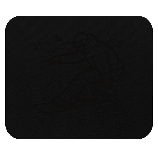 Snowboarder Snowboard Snowboarding Mouse Pads