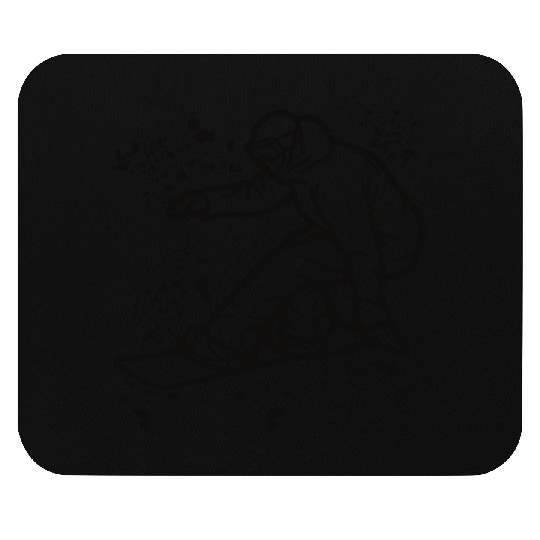 Snowboarder Snowboard Snowboarding Mouse Pads