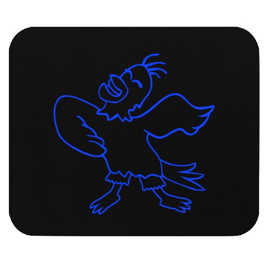 Seagull bird dances happily celebrates cheerful Mouse Pads