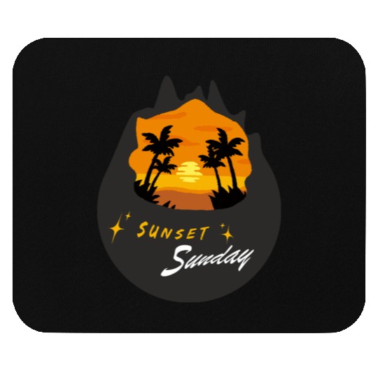 sunset sunday Mouse Pads