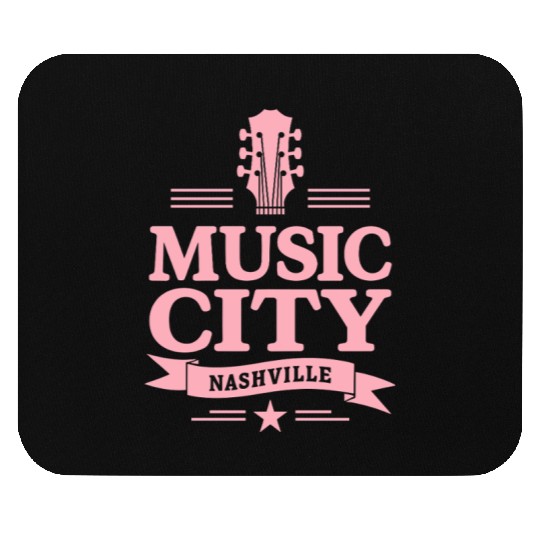 Music City Nashville Guitar Tennessee Mouse Pads