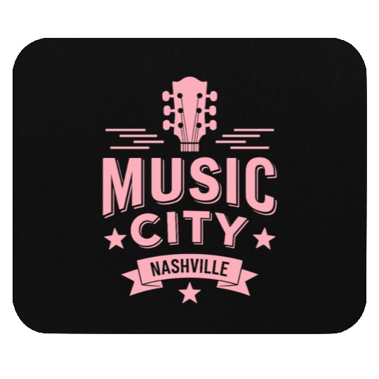 Music City Nashville Guitar Tennessee Mouse Pads