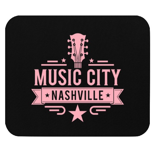 Music City Nashville Guitar Tennessee Mouse Pads