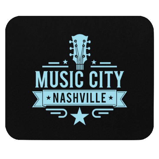 Music City Nashville Guitar Tennessee Mouse Pads