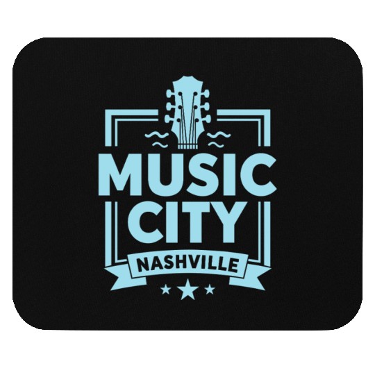 Music City Nashville Guitar Tennessee Mouse Pads