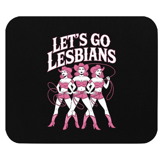 Let’s Go Lesbians Subtle Lesbian Pride Mouse Pads