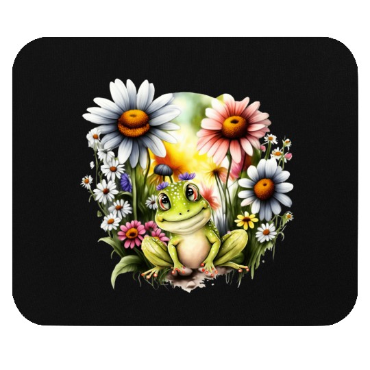 Freckles the Flower Frog Mouse Pads