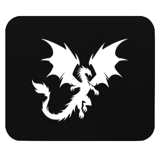 Large Flying Dragon With Huge Wings Mouse Pads
