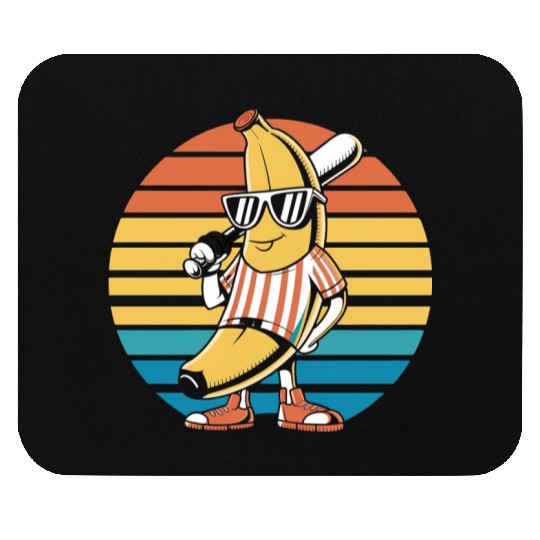 Baseball Banana Mouse Pads