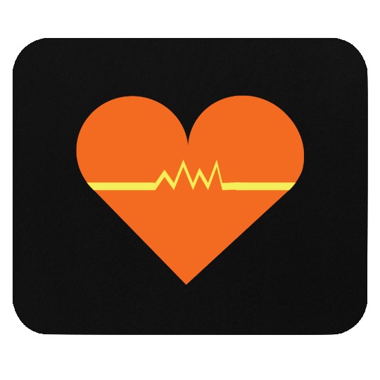 Heartbeat with Heart health care and Cardiac Mouse Pads