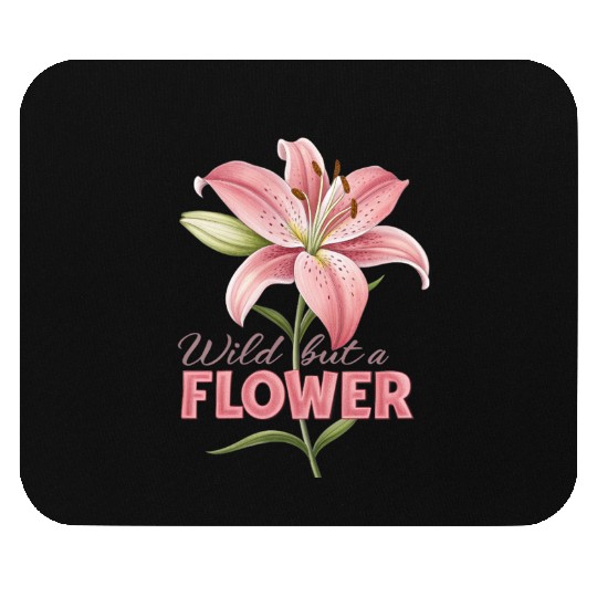 huge lily rose design Mouse Pads