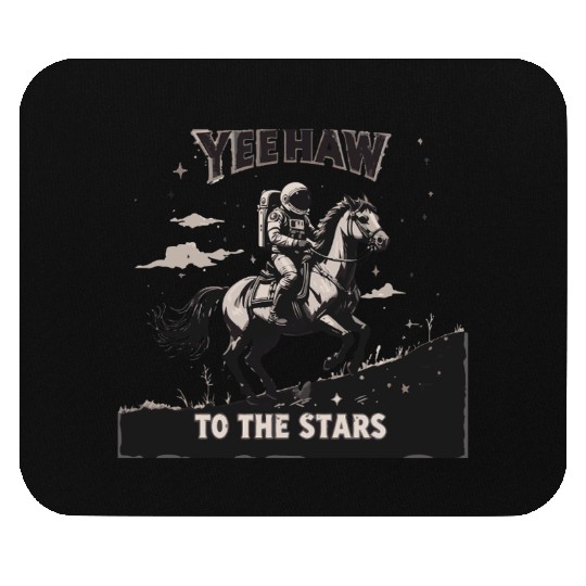 Space Cowboy Yeehaw Mouse Pads