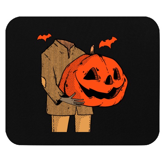 Scary Spooky Jack O Lantern Face Pumpkin Men Boys Mouse Pads