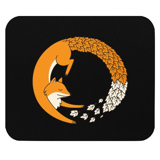 Fox Circle Mouse Pads
