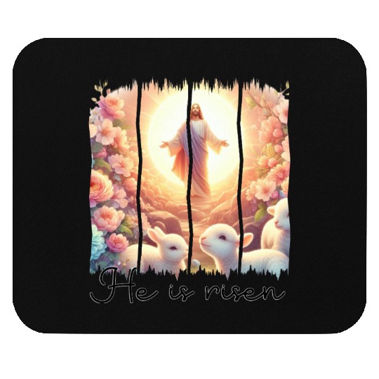 Easter Day Jesus He is risen Mouse Pads