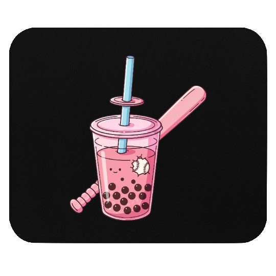 Futuristic Boba Bat Swing Mouse Pads