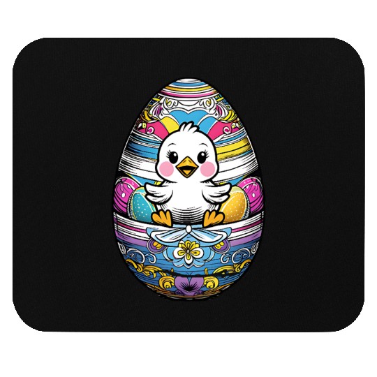 The Cute Easter egg Chick Mouse Pads