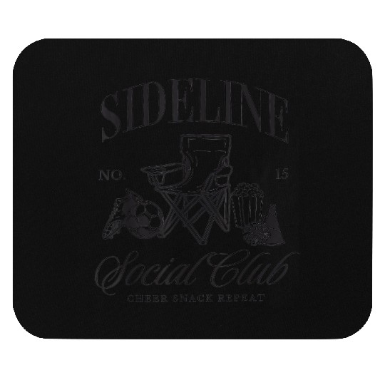 Soccer Mom Sideline Club Women Game Day Vibes Mouse Pads