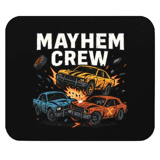 Mayhem crew derby Mouse Pads crash race design wreckfest