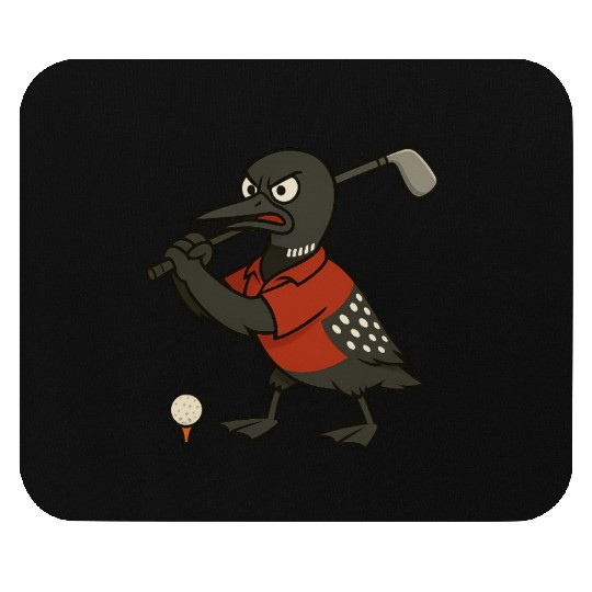 Angry Golf Loon Mouse Pads