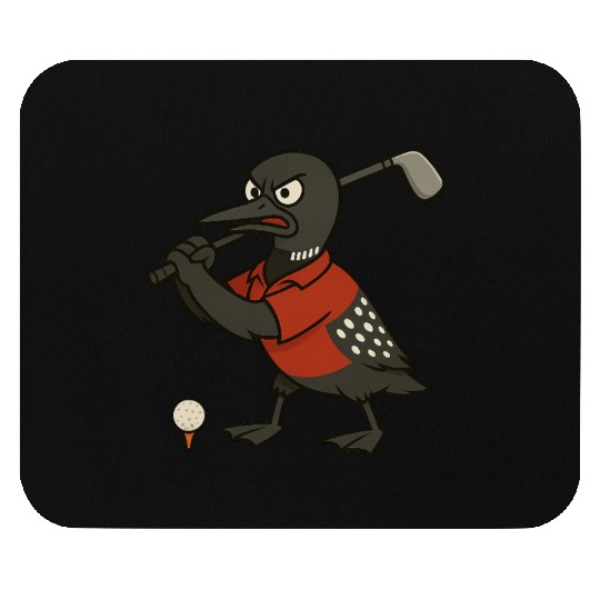 Angry Golf Loon Mouse Pads