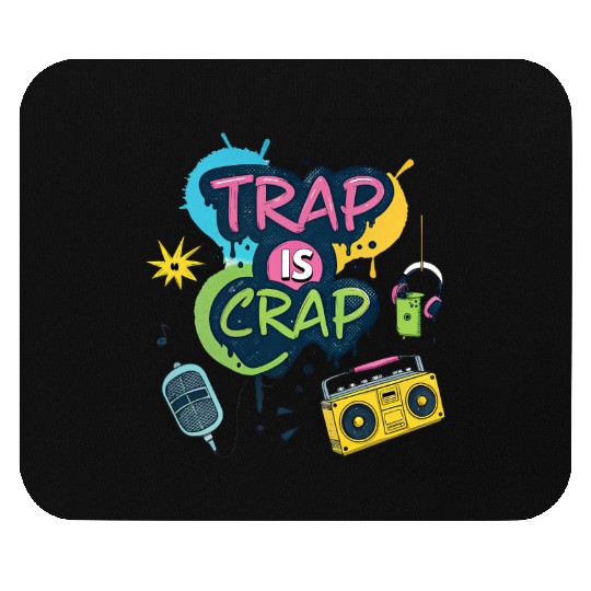 Bold Vintage Hip-Hop Streetwear Statement Mouse Pads