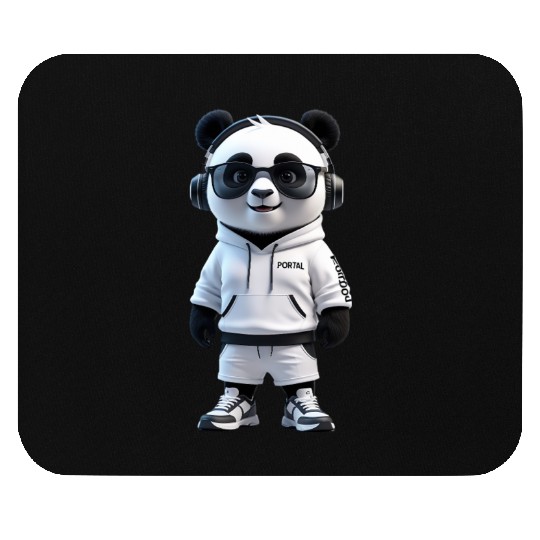 Stylish 3D Panda Character Mouse Pads