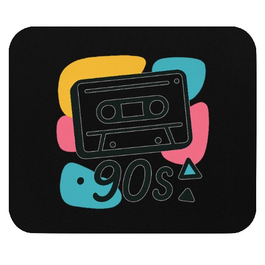 Name: Colorful 90s Cassette Tape Design Mouse Pads