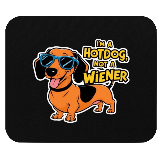 Dachshund Hotdog Mouse Pads