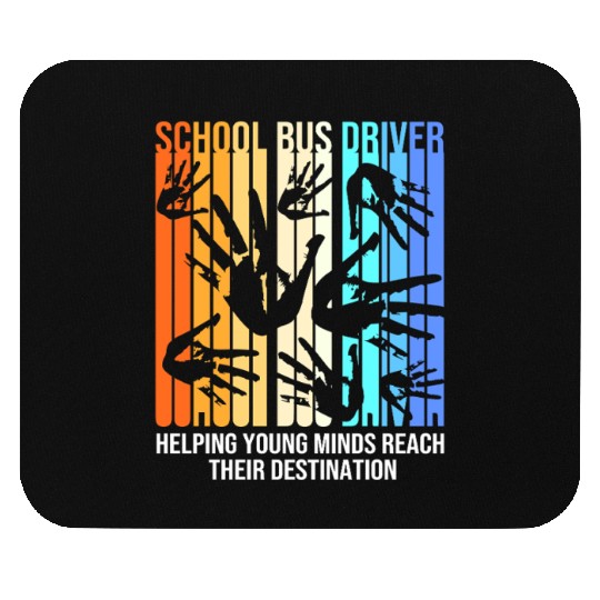 School Bus Driver Mouse Pads
