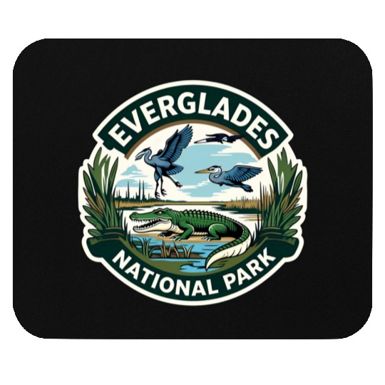 Everglades National Park Florida USA Logo Mouse Pads