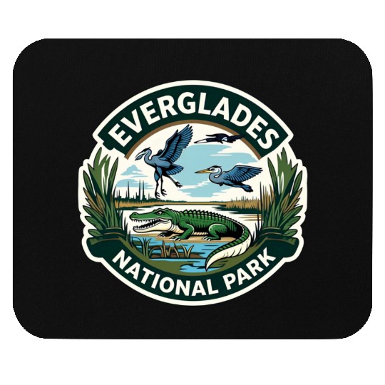 Everglades National Park Florida USA Logo Mouse Pads
