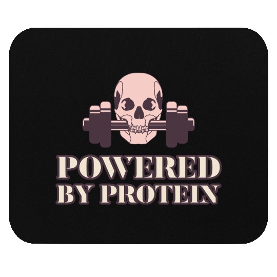 POWERED BY PROTEIN Mouse Pads