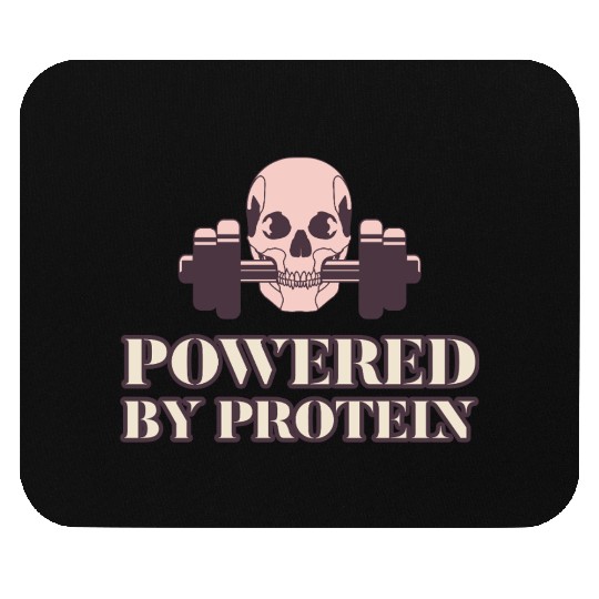 POWERED BY PROTEIN Mouse Pads