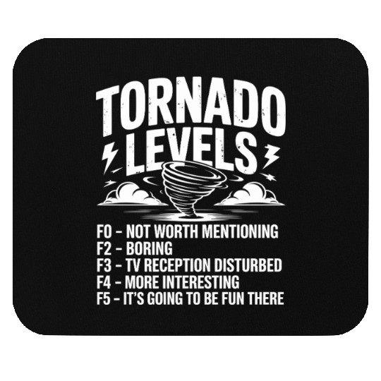 Tornado Levels Meteorology Storm Chasing Mouse Pads