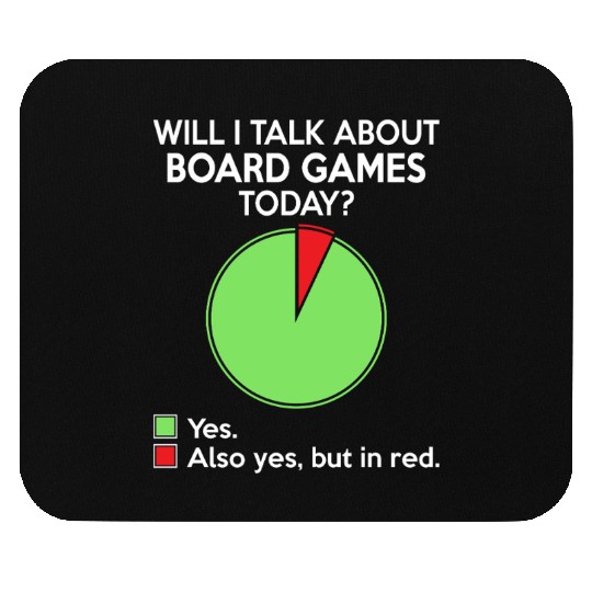 Will i talk about board game today for board gamer Mouse Pads