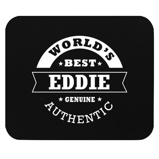 Eddie world s best funny name eddie Mouse Pads