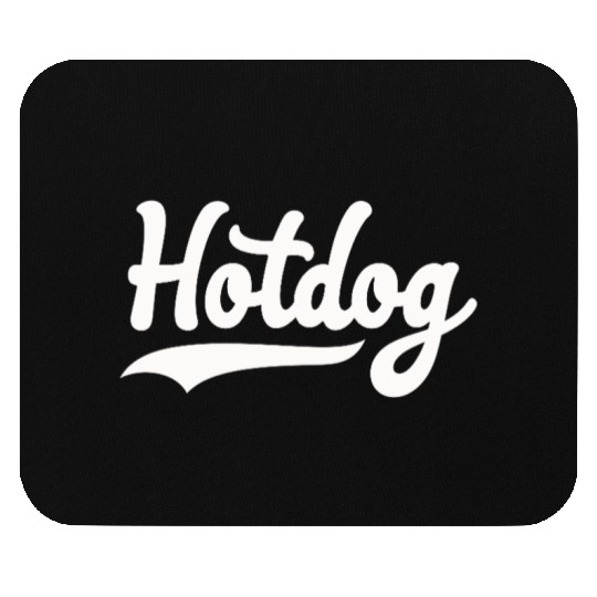 Hotdog Love in black and white look Mouse Pads
