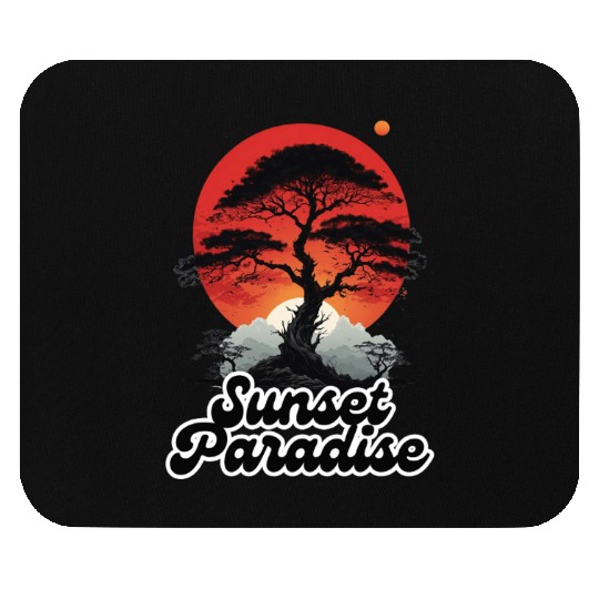 sunset paradise Mouse Pads