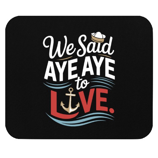 Romantic Cruise Ocean Love Sunset Sail Couples Mouse Pads